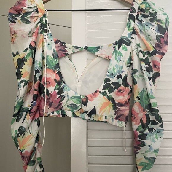 For Love and Lemons Bailey Crop Top NWOT - Picture 3 of 4